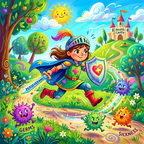 Brave Warrior Battle of Health Digital Painting