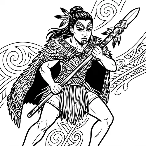 Fierce Maori Girl Warrior | Strength & Courage