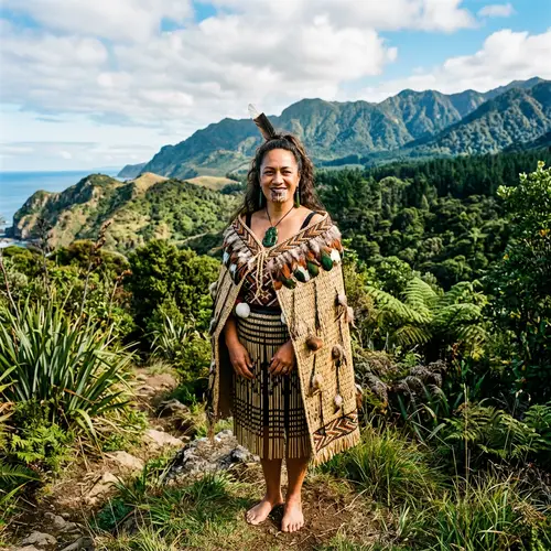Maori Woman in Traditional Attire | Cultural Heritage & Natural Beauty
