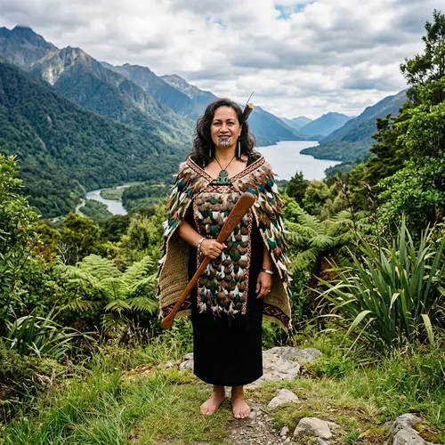 Maori Woman in Traditional Attire | Cultural Splendor