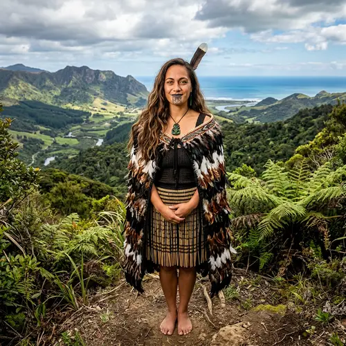 Vibrant Maori Woman Adorned in Tradition | National Geographic Style