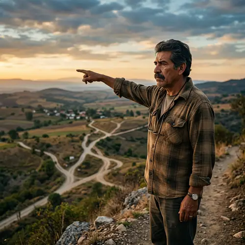 Mexican Teacher Looking at Horizon with Uncertainty