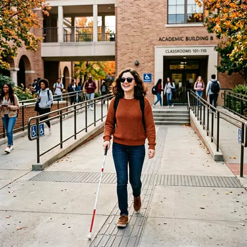 Inclusive University Campus: Inspiring Arrival of Visually Impaired Student