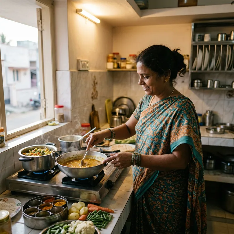 Delicious Vegetarian Dishes by Indian Woman Delicious Vegetarian Dishes by Indian Woman