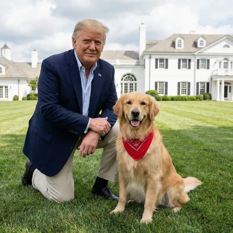 Donald Trump with My Dog: A Unique Encounter