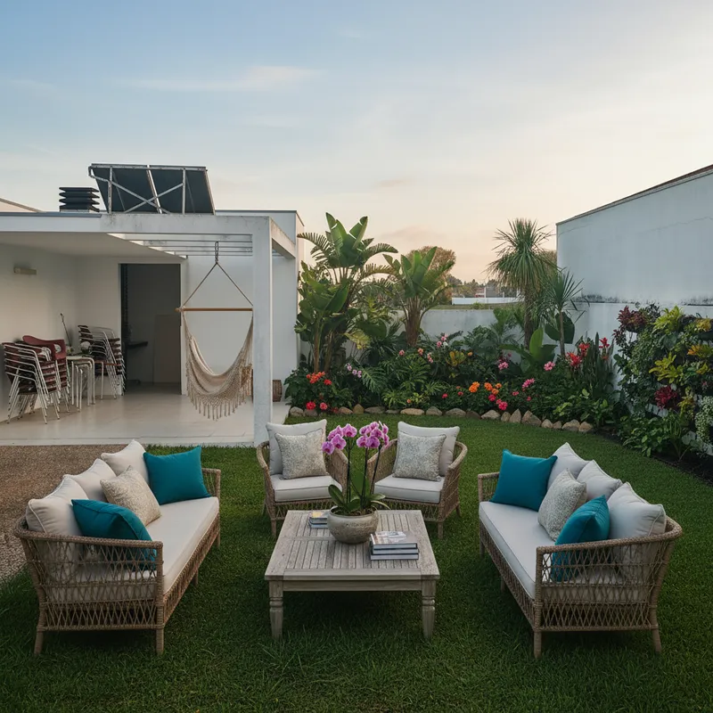 Tropical Outdoor Garden Transformation Ideas