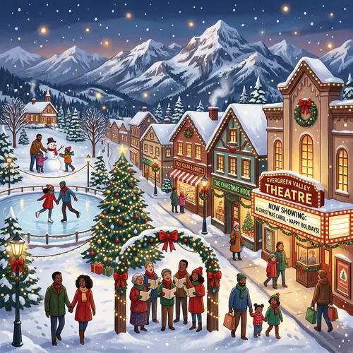 Evergreen Valley Christmas: Illustrated Winter Wonderland