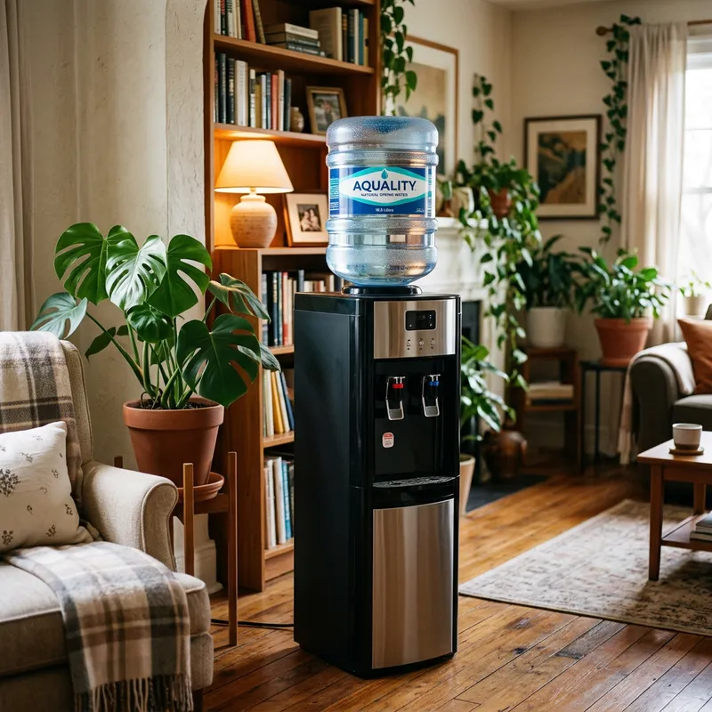 AQUALITY 18.9L Water Bottle on Cooler | Home Interior Decor