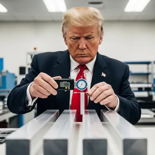 Donald Trump Inspects Aluminum Quality