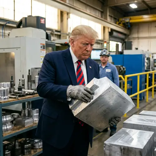Donald Trump Inspects Aluminum Quality