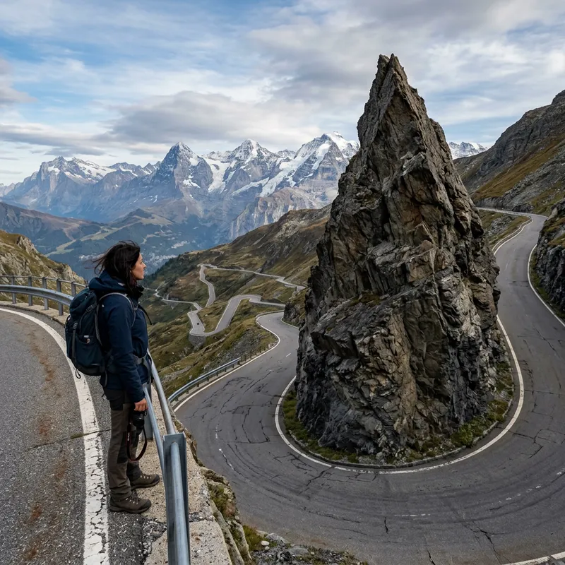 Journey through the Treacherous Mountain Road Journey through the Treacherous Mountain Road