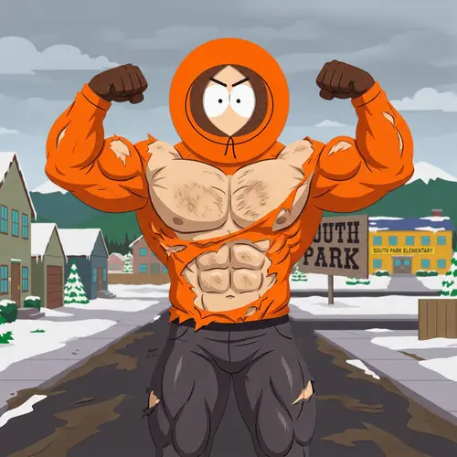 Incredible Muscular South Park Kenny in 4K