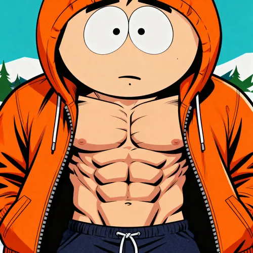 Incredible Muscular South Park Kenny in 4K