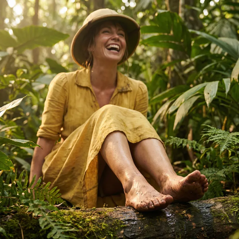 Hyperrealistic Jane Porter Illustration - Jungle Adventure