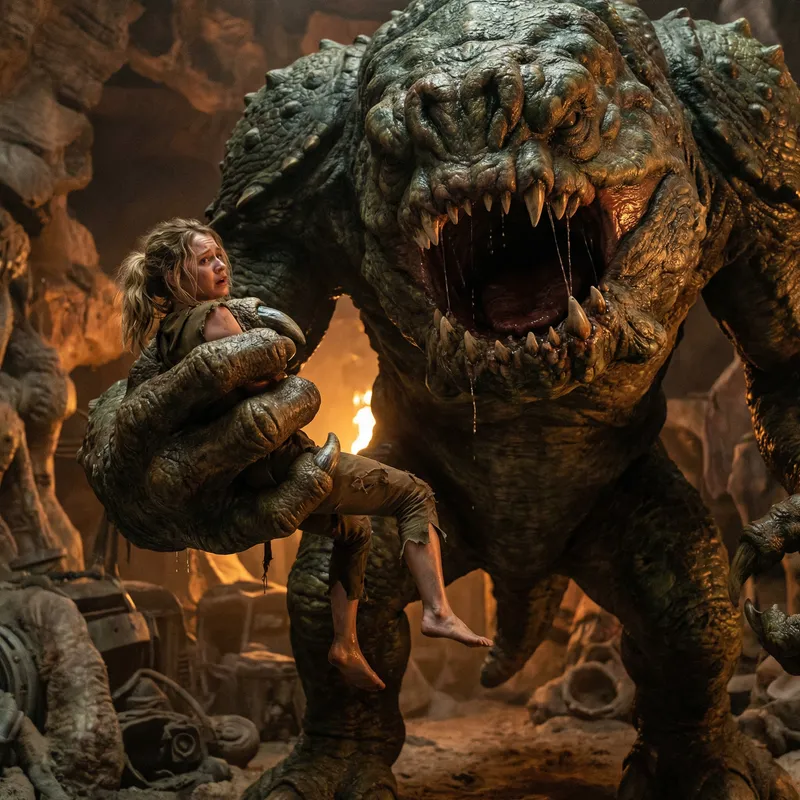 Monstrous Rancor: A Hyperrealistic Scene