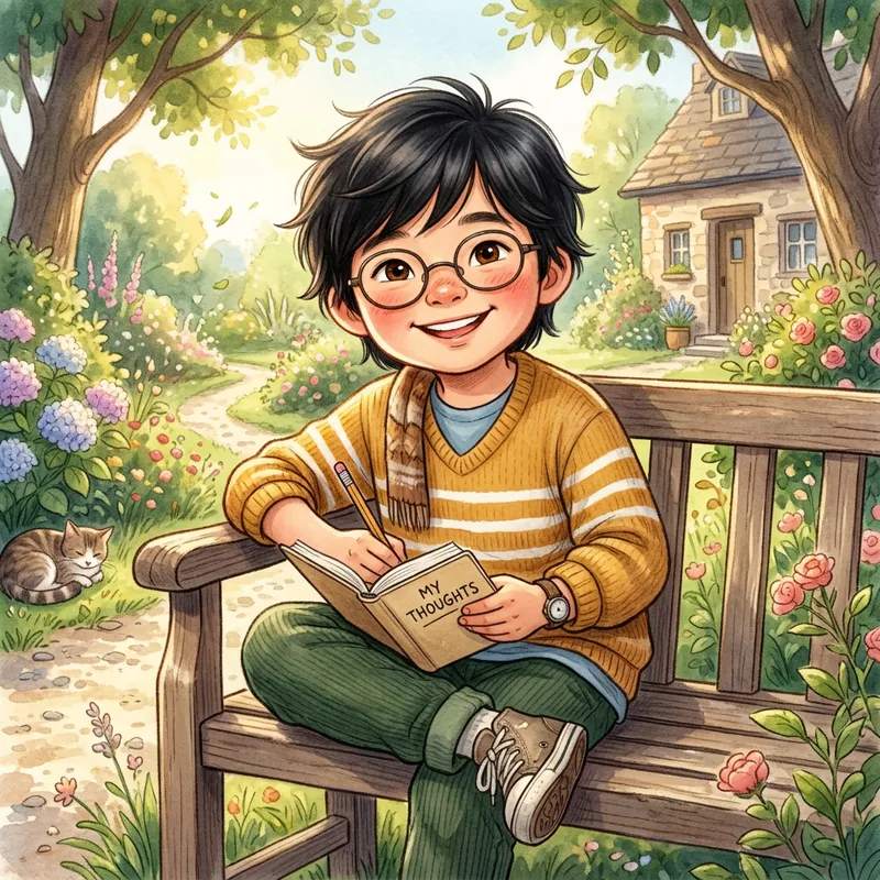 Cute Boy Illustration | Asian Heritage