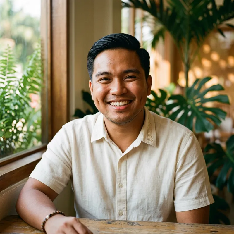 Filipino Male with Big Cheeks - Portrait of Charm Filipino Male with Big Cheeks - Portrait of Charm