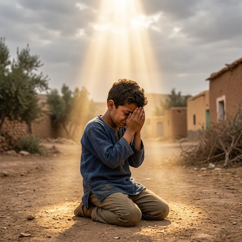 Miraculous Light: A Boy in Tears