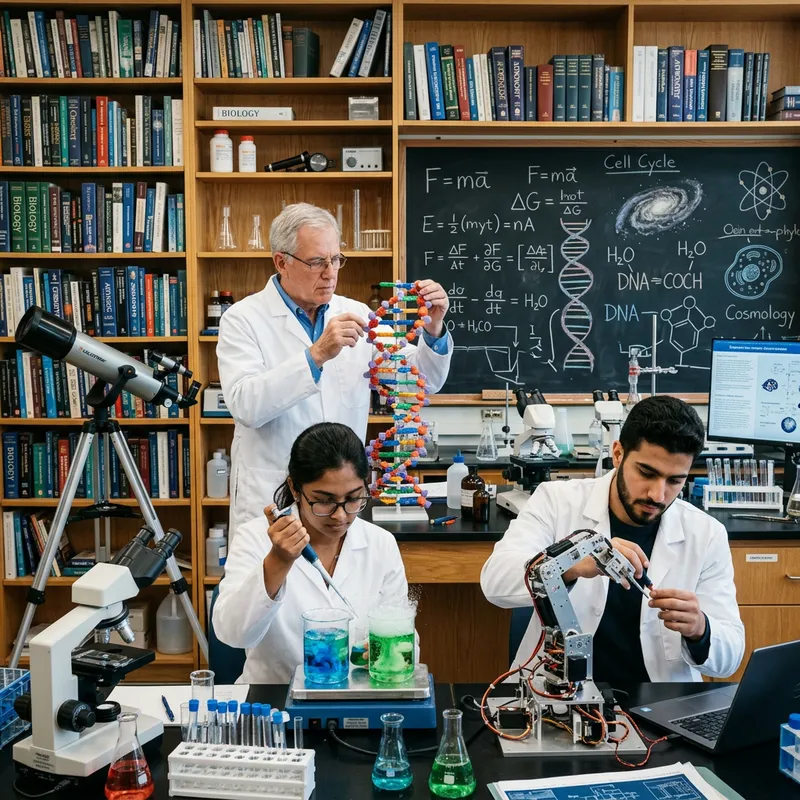 Science Laboratory: DNA Analysis, Chemical Reactions Science Laboratory: DNA Analysis, Chemical Reactions