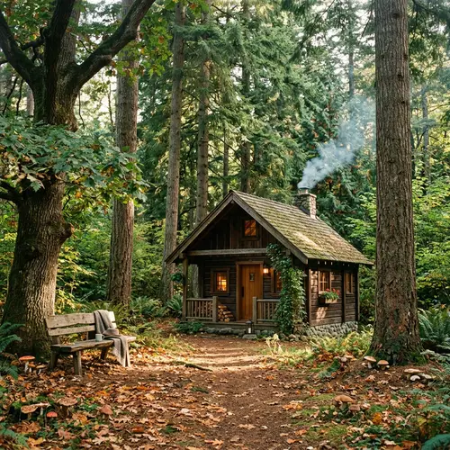 Serene Forest Home with Timber Charm | Nature Scene