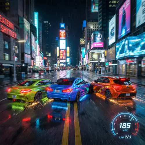 High-Speed Street Racing in Urban Area | Adrenaline-Fueled Racing Video Game