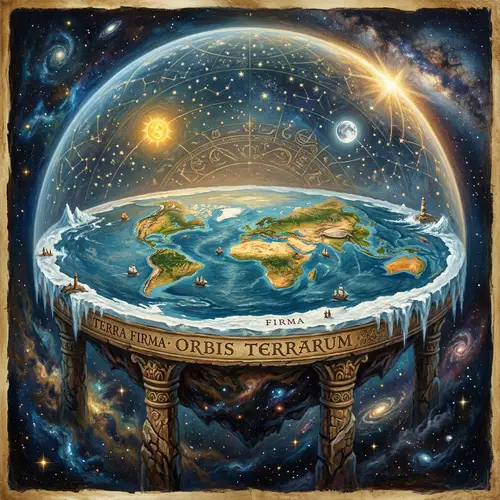 Realistic Flat Earth Concept Art