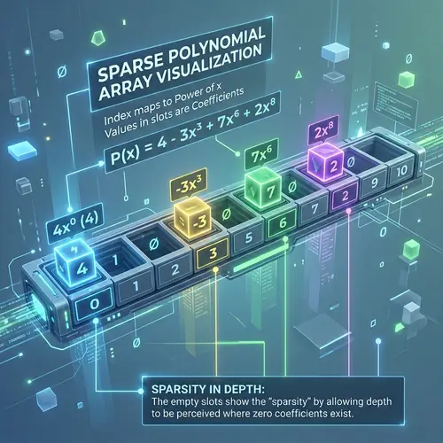 Sparse Polynomial Array: Visual Representation in 3D Space