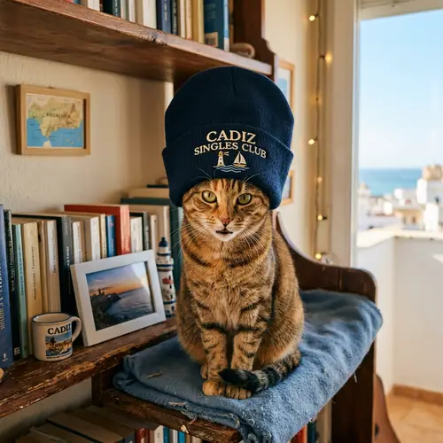 Cat in Cadiz Singles Club Hat
