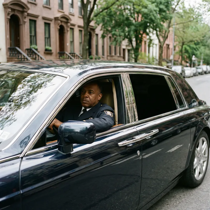 Luxury Saloon Car with Security Officer | Opulence and Privacy