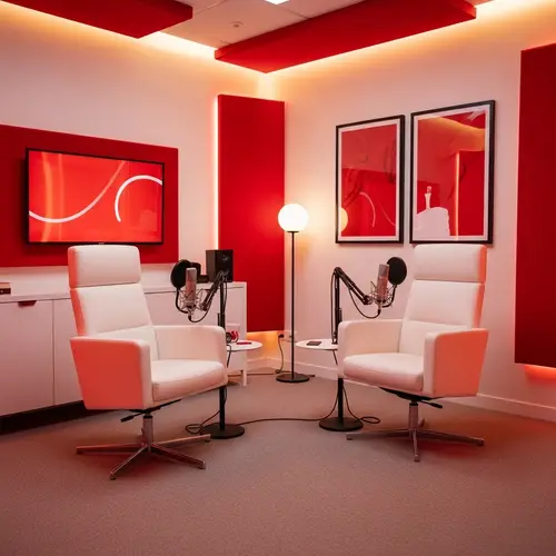 Sleek Modern Podcast Studio Design