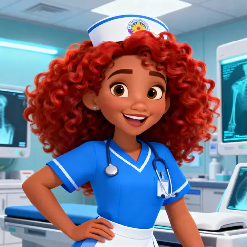 Cartoon Disney Radiology Technicia Art