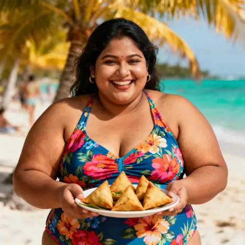 Beautiful SSBBW South Asian in Swimsuit