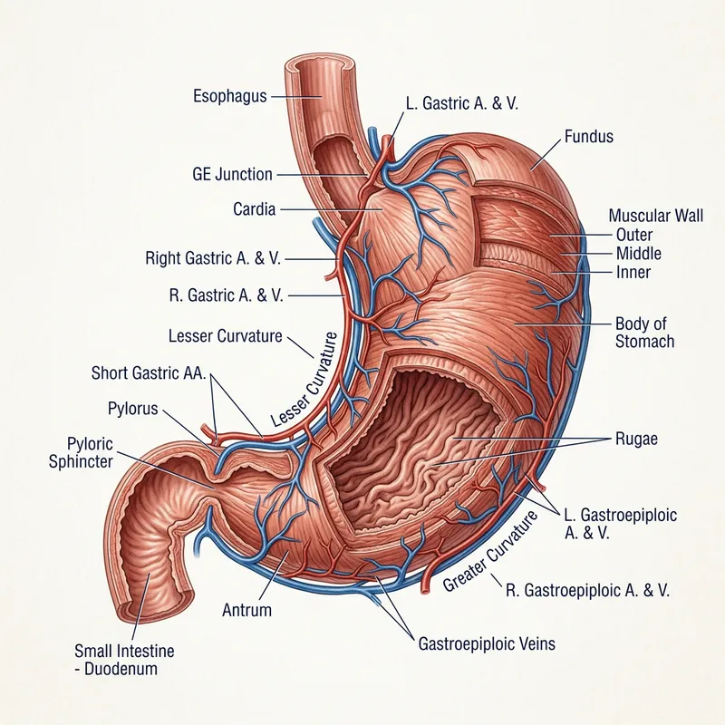 Human Stomach Anatomy