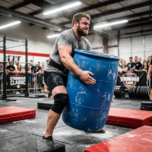 Atlas Stone Lift by Strong Athlete - Action Photography