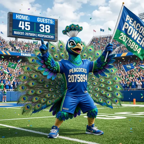 Vibrant Peacock Mascot Design