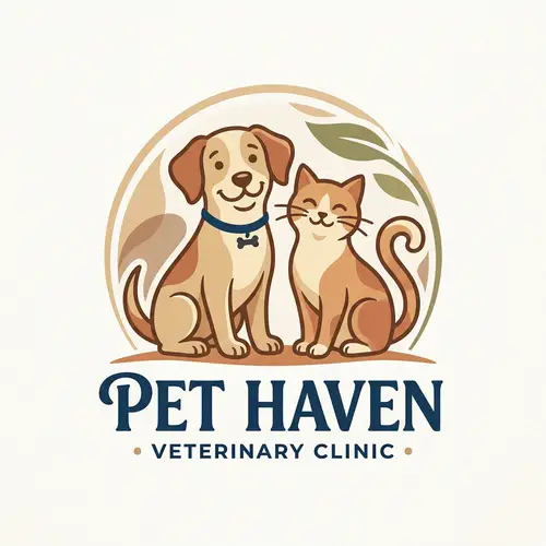 Pet Haven Veterinary Clinic Logo Design | Animalistic Theme