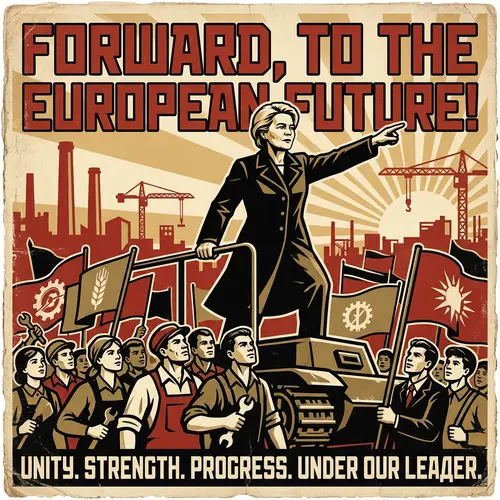 Ursula von der Leyen in Soviet-Style Propaganda