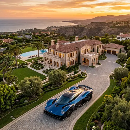 Luxurious Mansion and High-End Sports Car | Upmarket Lifestyle