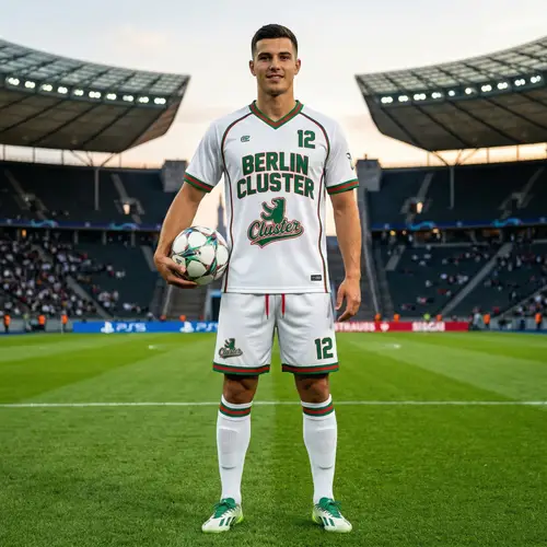 Custom White Jersey and Shorts - Berlin Cluster