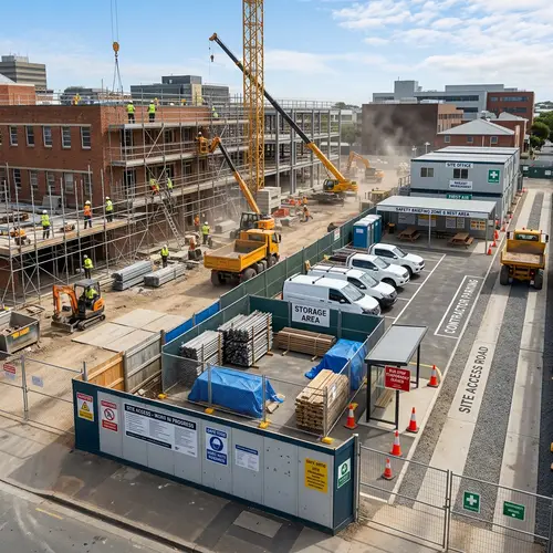 Detailed Construction Site Refurbishment and Extension