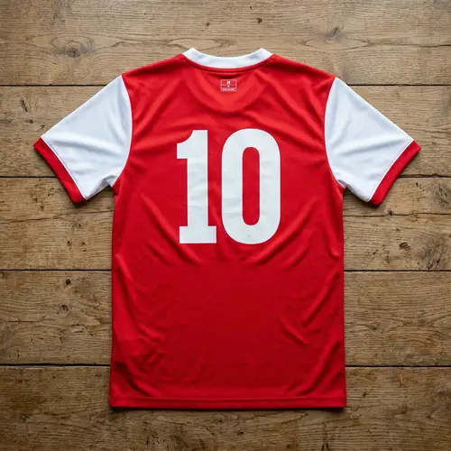 Arsenal Shirt - Classic Red and White Jersey