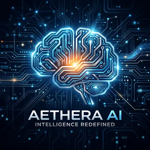 Futuristic AI Brain Logo Design with Circuit Board Patterns