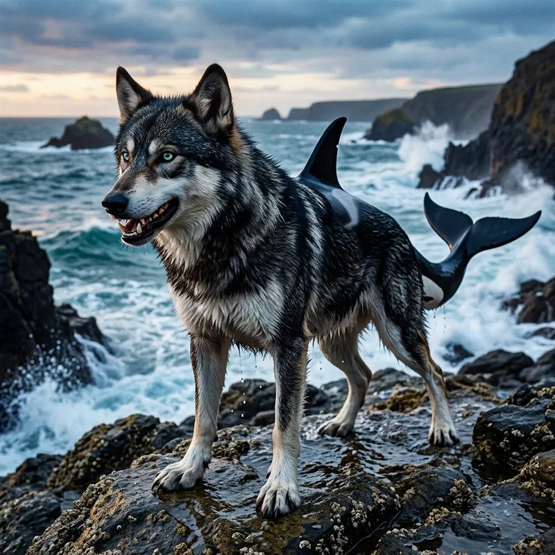 Wolf Orca Hybrid Creature: A Masterpiece of Nature