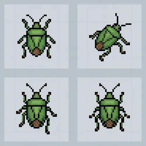 Punaise (Heteroptera) 32x32 Walking Animation