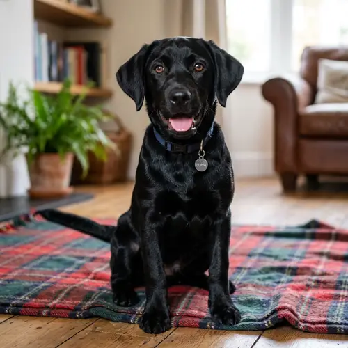 Miniature Black Labrador - Detailed Depiction