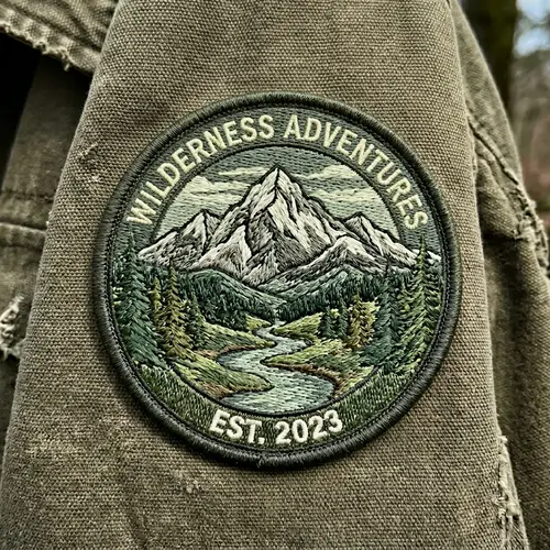 Embroidered Style Patch in Matching Colors