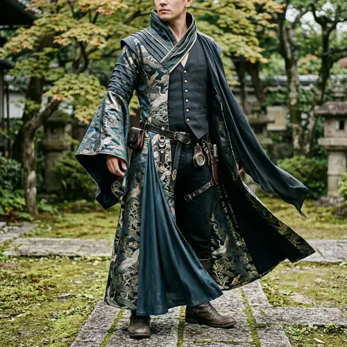 Asymmetrical Fashion Design with Flowing Panels