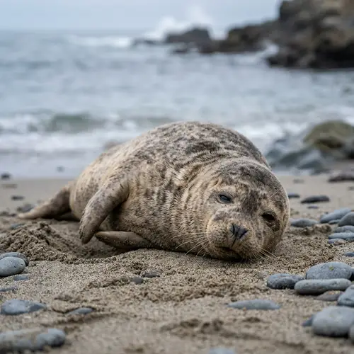 Weary Seal Resting - Find Peace in Nature