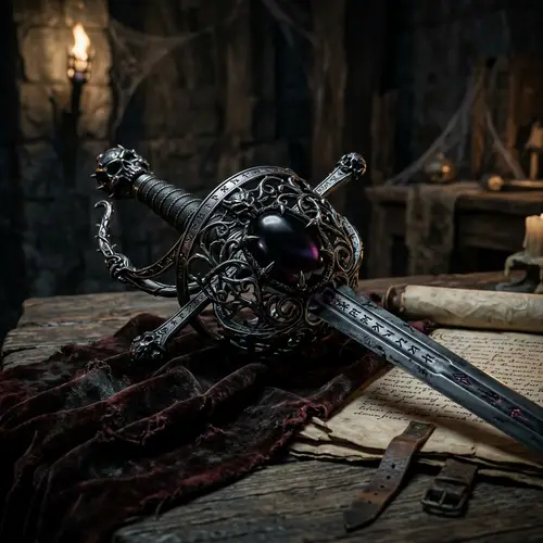 Elegant and Deadly Cursed Rapier for Sale