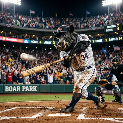 Wild Boar Baseball Game: A Unique Nighttime Fun